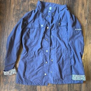Columbia Blue coat Lightweight Outdoor Jacket size L (E12)